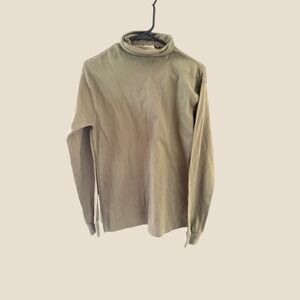 Vintage Obermeyer Men Olive Green Long Sleeve Turtleneck Made in USA Size Medium